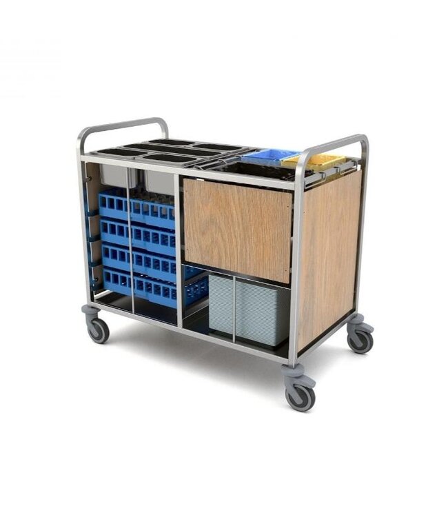 Cleancare schoonmaakwagen | Geschikt voor GN bakken en vaatwaskorven