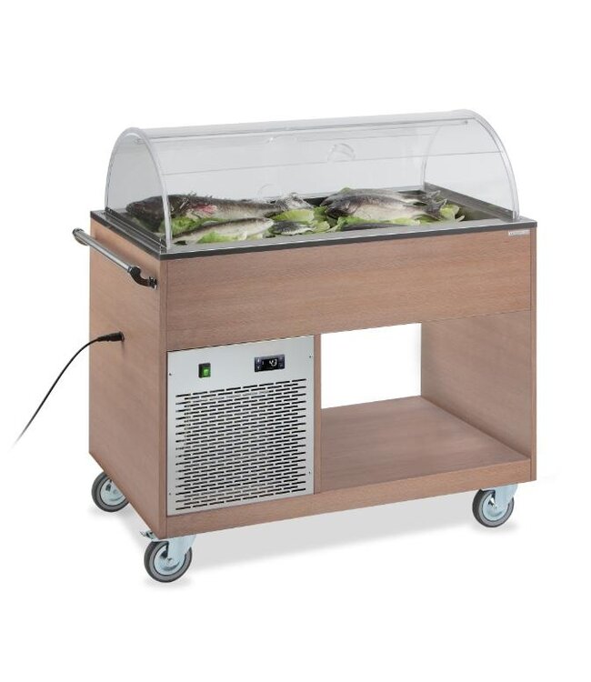 Gekoelde buffetwagen Zeus R | 3x 1/1GN | +2 tot +8 graden | Statisch