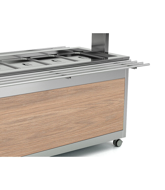 Gekoelde buffetwagen KIDS 3 RV | 3x 1/1GN | Geventileerd | Laag model