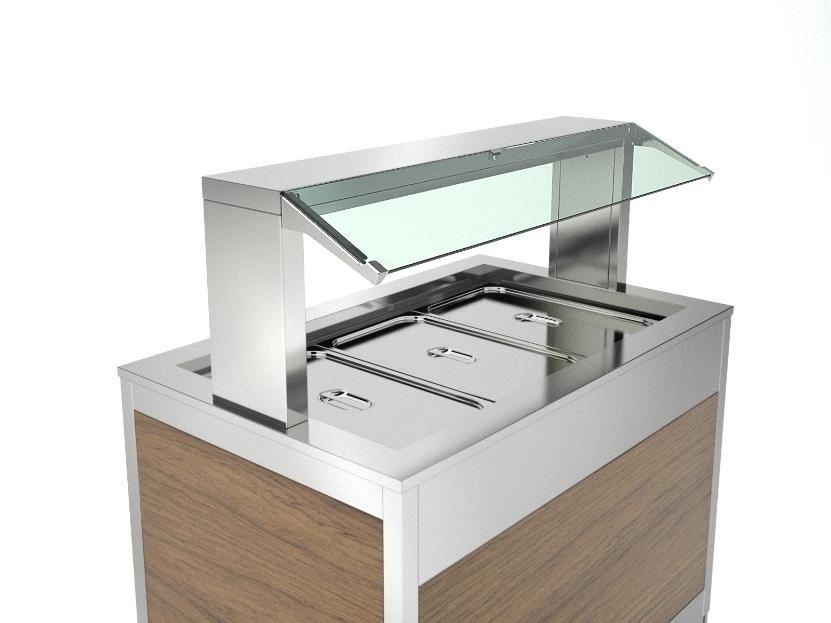 Gekoelde buffetwagen KIDS 3 RV | 3x 1/1GN | Geventileerd | Laag model ...