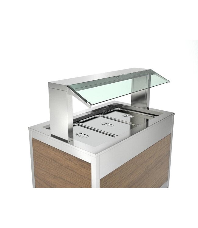 Verwarmde buffetwagen KIDS 3 BM SEP | 3x 1/1GN | Bain-marie | Laag model
