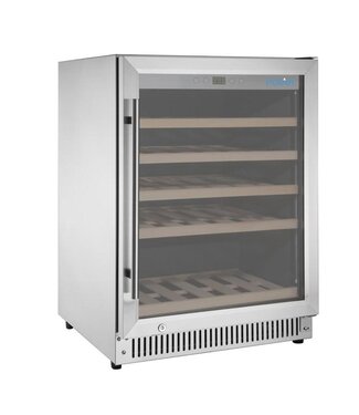Polar Wijnklimaatkast Polar | Enkele zone | +5 tot +18 graden | 47 flessen | (H)82x(B)59,5x(D)62,5cm