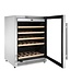 Wijnklimaatkast Polar | Enkele zone | +5 tot +18 graden | 47 flessen | (H)82x(B)59,5x(D)62,5cm