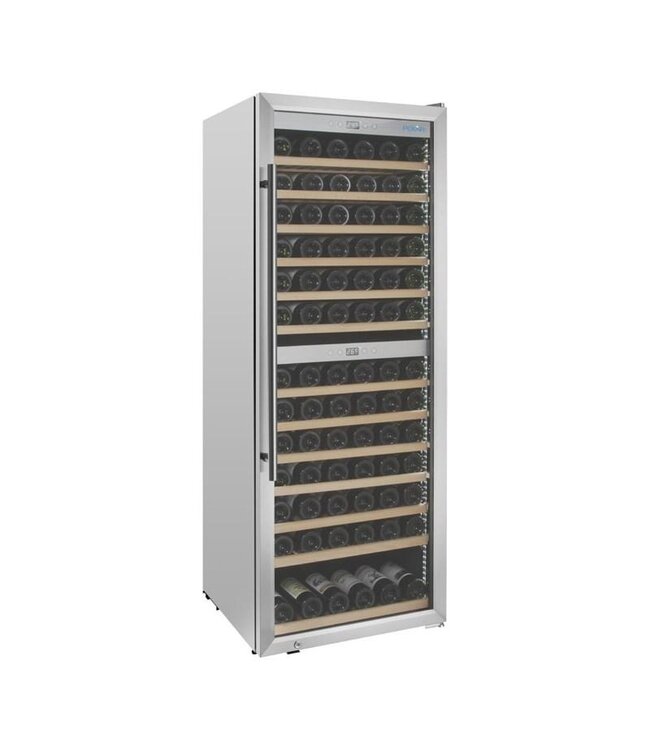 Wijnklimaatkast Polar | Dubbele zone | +5 tot +20 graden | 109 flessen | (H)157,5x(B)59,5x(D)68,5cm