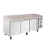 Polar Pizzawerkbank geforceerde koeling | 3 Deurs | (H)100x(B)202x(D)80cm