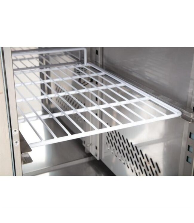 Koelwerkbank RVS | 2 Deurs | Spatrand | 282L | (H)95x(B)136x(D)70cm
