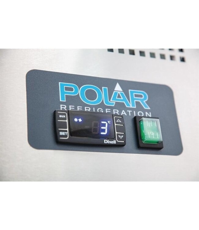 Koelwerkbank RVS | 2 Deurs | Spatrand | 282L | (H)95x(B)136x(D)70cm