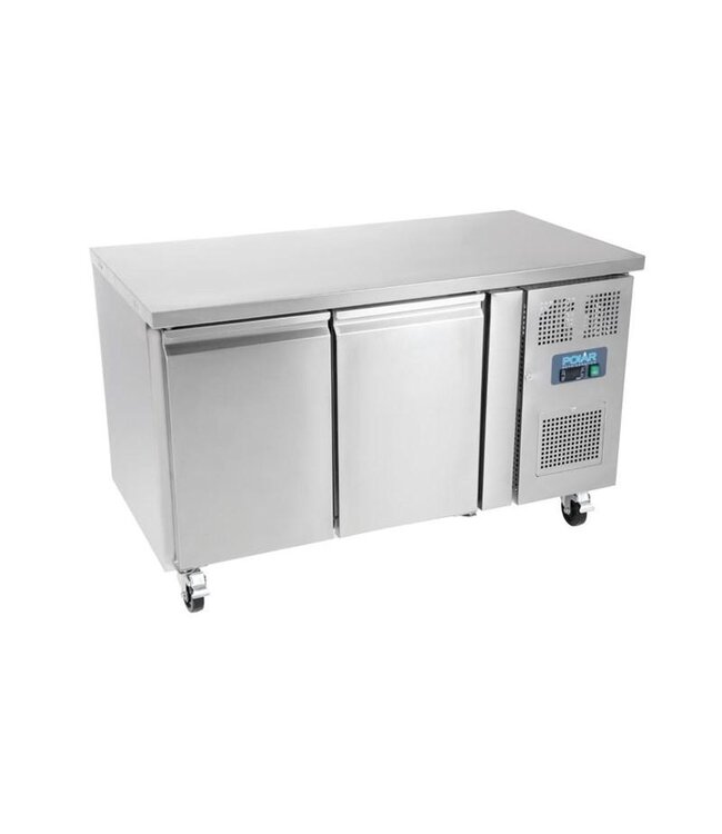 Koelwerkbank RVS | 2 Deurs | 282L | (H)85x(B)136x(D)70cm