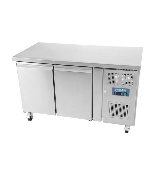 Koelwerkbank RVS | 2 Deurs | 282L | (H)85x(B)136x(D)70cm