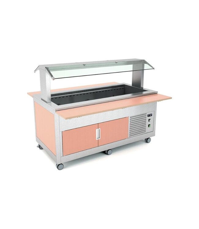 Gekoelde buffetwagen KIDS 4 RV | 4x 1/1GN | Geventileerd | Laag model