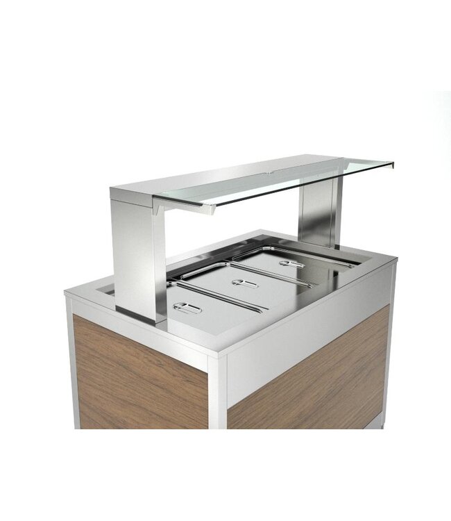 Gekoelde buffetwagen KIDS 4 RV | 4x 1/1GN | Geventileerd | Laag model