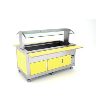 Rocam Verwarmde buffetwagen KIDS 4 BM | 4x 1/1GN | Bain-marie | Laag model