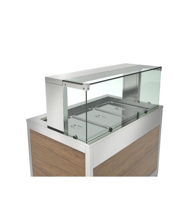 Verwarmde buffetwagen KIDS 4 BM SEP | 4x 1/1GN | Bain-marie | Laag model