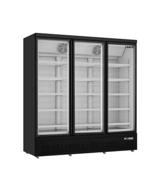 Saro Vrieskast GTK1480 | 3 Glazen deuren | 1480L | (H)200,3x188x76cm