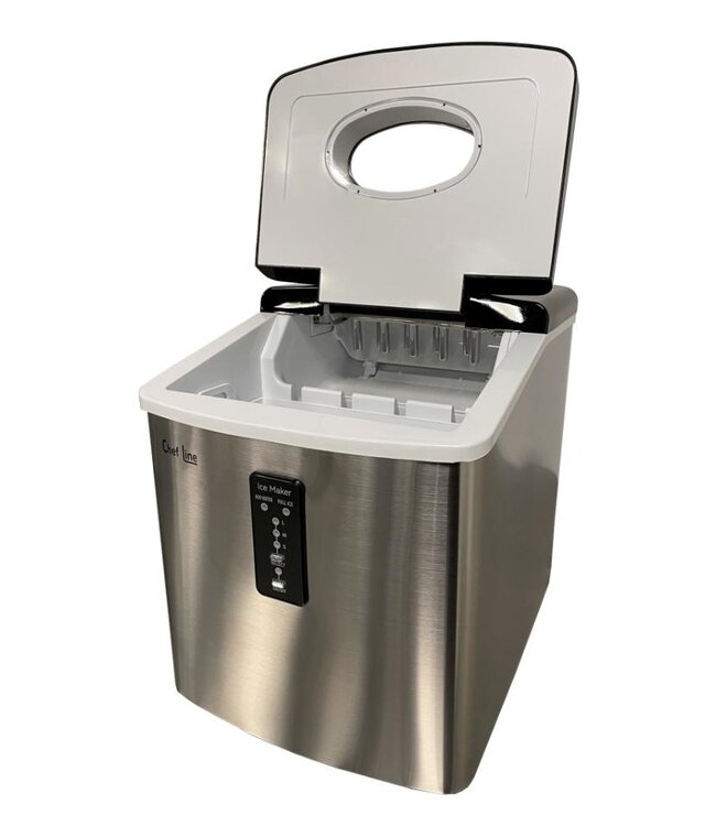 IJsblokjesmachine Chef Line | Handmatig water vullen | Holle ijsblokjes | 12kg/24u | 3,2kg bunker