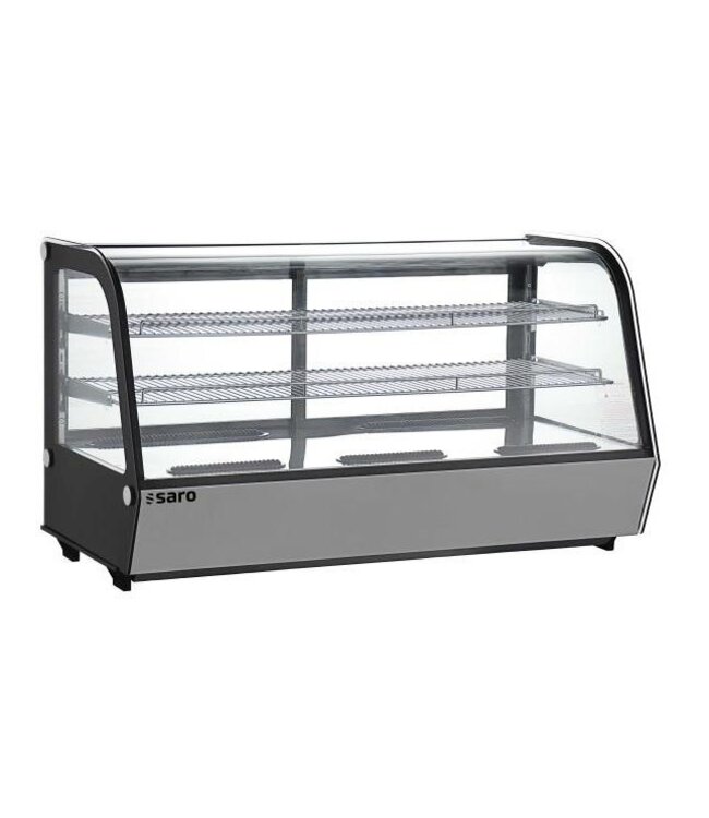Koelvitrine Lisbeth 202 | Tafelmodel | 200 Liter | Gebogen glas
