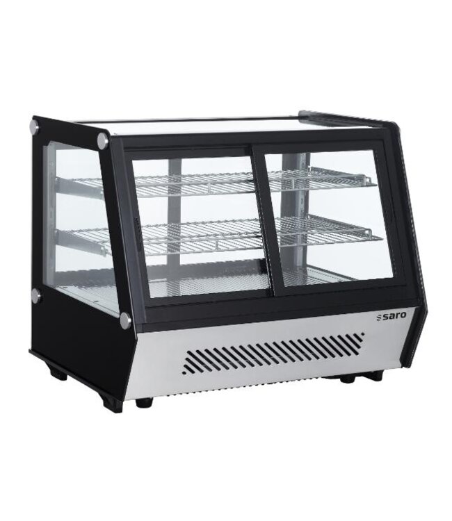 Opzetkoelvitrine Self 165K | 160 Liter | Schuin glas