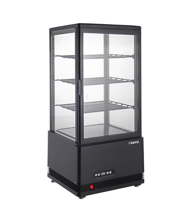 Koelvitrine SC 80 AV | Tafelmodel | 78 Liter | Zwart