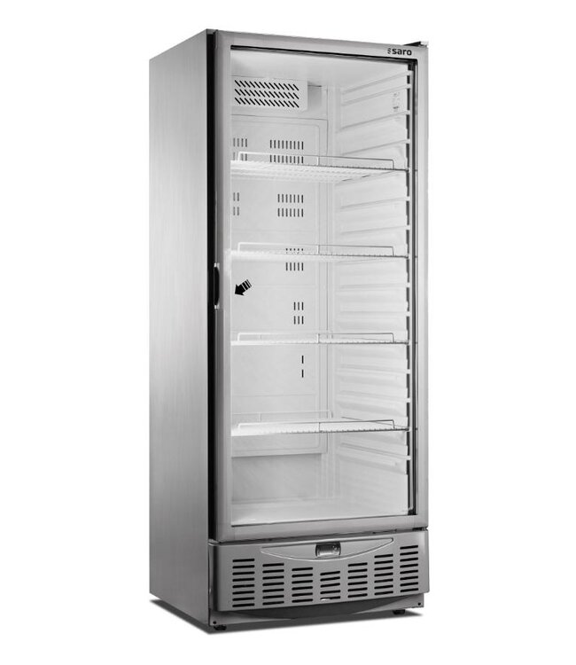 Koelkast met glazen deur MM5 A PV | 525L | RVS | (H)190x(B)75x(D)74cm