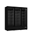 Saro Koelkast met 3 glazen deuren GTK 1530 S PRO | 1664L | Zwart | (H)200,3x(B)188x(D)74cm