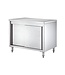 RVSMAATWERK.NL RVS Werkbank met schuifdeuren | 120x70x(H)85cm