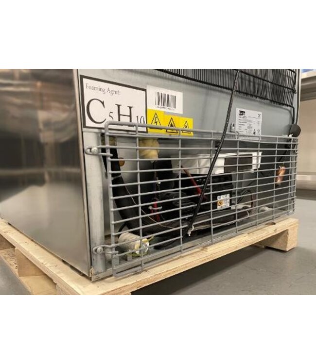 Occasion: Hoge Koelkast Chef Line | 533L | RVS | (H)187x77,5x73,5cm