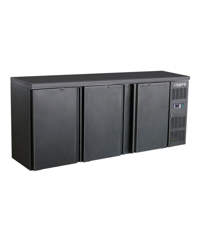 Barkoeling BC 3100 | 3 Deuren | 537L | Zwart | (H)86x(B)200,2x(D)51,3cm
