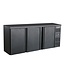 Saro Barkoeling BC 3100 | 3 Deuren | 537L | Zwart | (H)86x(B)200,2x(D)51,3cm