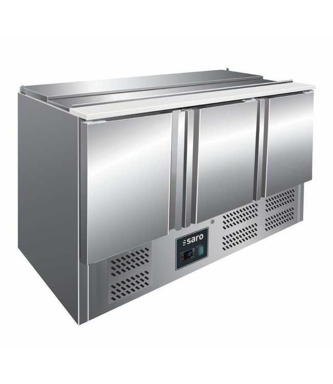 Saladette S 903 PRO | 3 Deurs | Boven 4x 1/1GN | (H)89x(B)136,8x(D)70cm