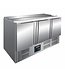 Saro Saladette S 903 PRO | 3 Deurs | Boven 4x 1/1GN | (H)89x(B)136,8x(D)70cm