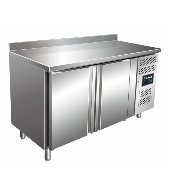 Koelwerkbank KYLJA 2200 TN | 2 Deuren | Met spatrand | 136cm breed | 70cm diep