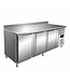 Saro Koelwerkbank KYLJA 3200 TN | 3 Deuren | Met spatrand | 179,5cm breed | 70cm diep