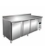 Saro Koelwerkbank SNACK 3200 TN | 3 Deuren | Met spatrand | 179,5cm breed | 60cm diep