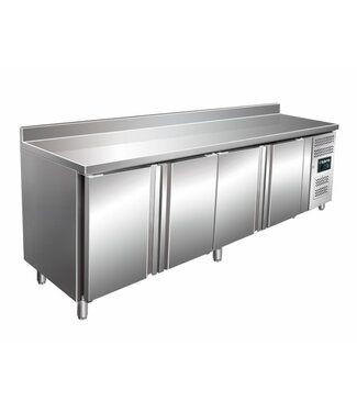 Saro Koelwerkbank SNACK 4200 TN | 4 Deuren | Met spatrand | 223cm breed | 60cm diep