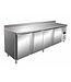 Saro Koelwerkbank SNACK 4200 TN | 4 Deuren | Met spatrand | 223cm breed | 60cm diep