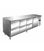 Saro Koelwerkbank KYLJA 4160 TN | 6 Lades en 1 deur | 223cm breed | 70cm diep