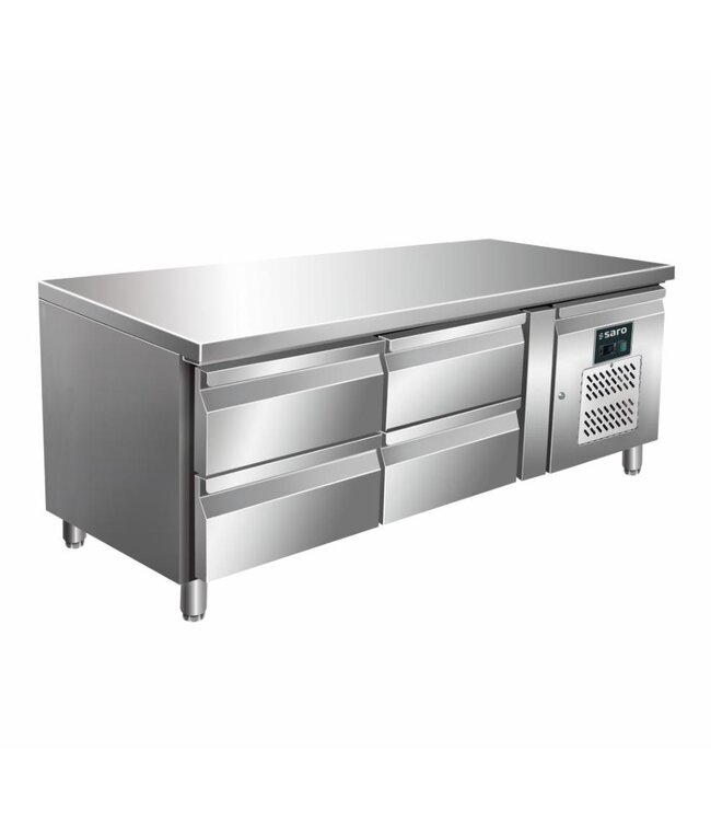 Lage koelwerkbank UGN 2140 TN | 4 Lades | 136cm breed | 70cm diep