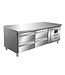 Saro Lage koelwerkbank UGN 2140 TN | 4 Lades | 136cm breed | 70cm diep