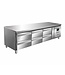 Saro Lage koelwerkbank UGN 3160 TN | 6 Lades | 179,5cm breed | 70cm diep
