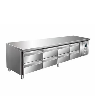 Saro Lage koelwerkbank UGN 4180 TN | 8 Lades | 223cm breed | 70cm diep