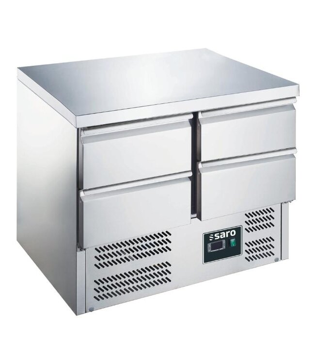 Koelwerkbank ES 901 S/S TOP 0/4 | Met 4 lades | 90,3cm breed | 70cm diep