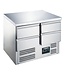 Saro Koelwerkbank ES 901 S/S TOP 0/4 | Met 4 lades | 90,3cm breed | 70cm diep