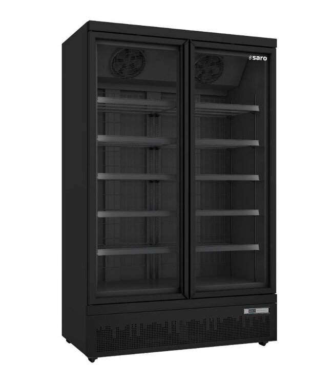 Vrieskast GTK 930 PRO met 2 glazen deuren | 1006L | Zwart | (H)200,3x(B)125,3x(D)76cm