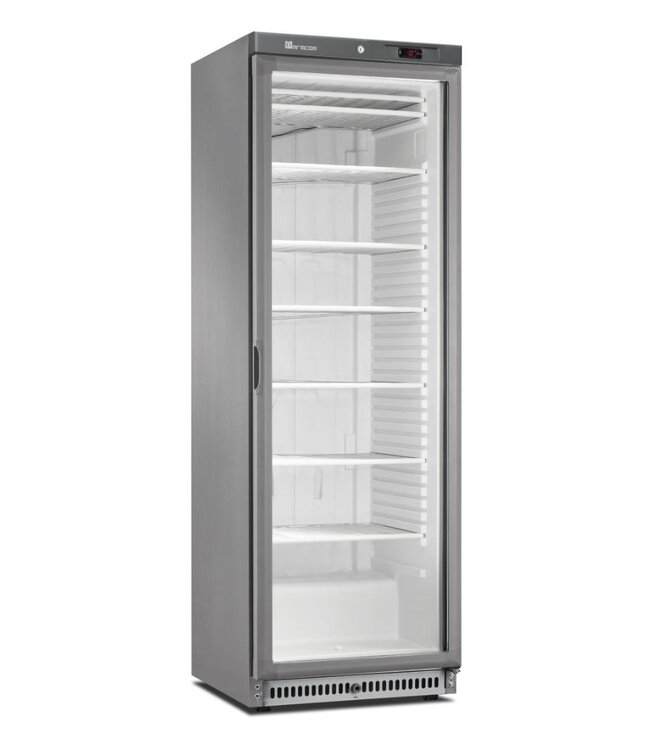 Vrieskast ACE 430 CS A PV met glazen deur | 386L | RVS | (H)186x(B)62x(D)67,2cm