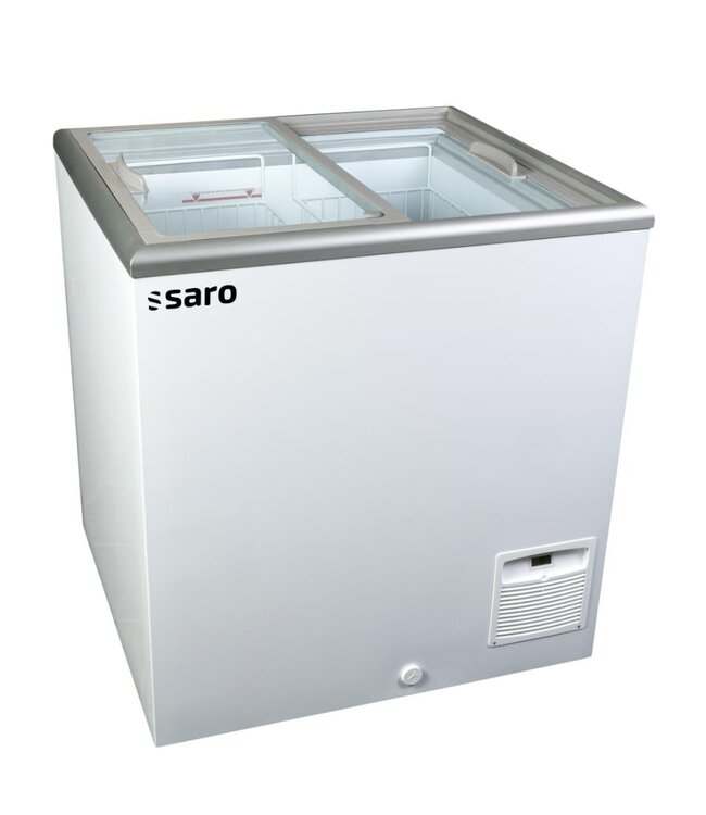 Vrieskist NOVA 22-2BC100A | tot -23 °C | 205L | Glazen schuifdeksel | Met wielen