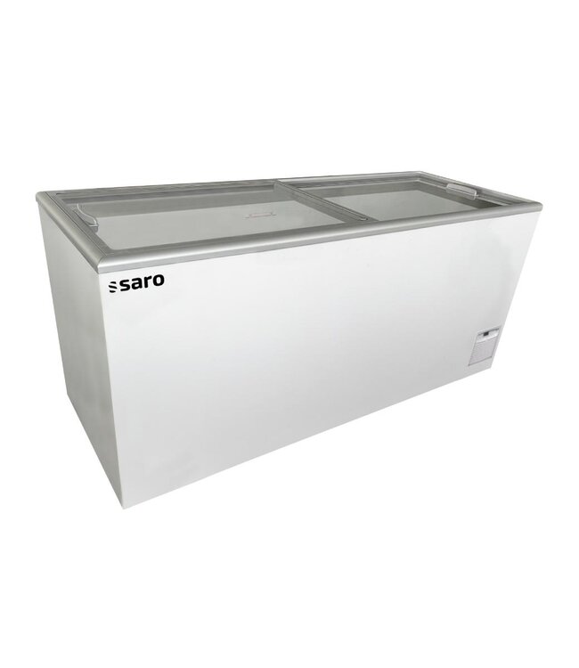 Vrieskist NOVA 61-2BD120A | tot -23 °C | 602L | Glazen schuifdeksel | Met wielen