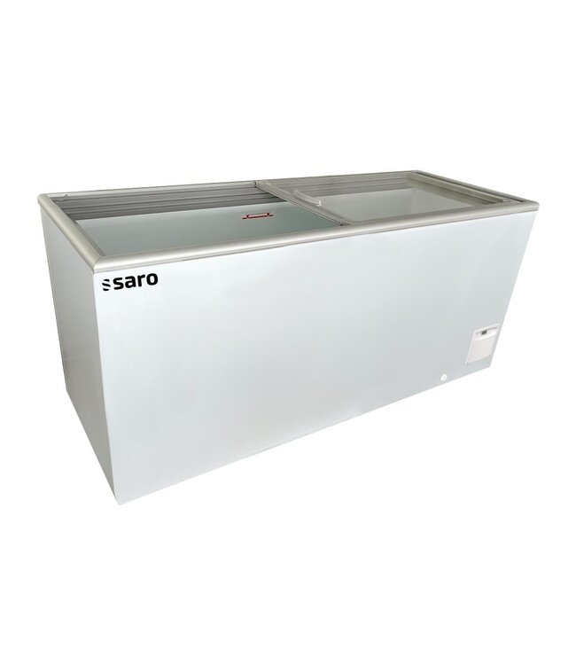 Vrieskist NOVA 61-2BD120A | tot -23 °C | 602L | Glazen schuifdeksel | Met wielen