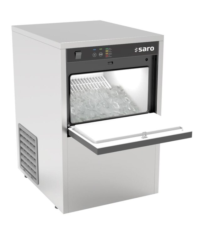 IJsblokjesmachine EB UV20 PRO | Luchtgekoeld | Holle ijsblokjes | 20kg/24u | 3,5kg bunker