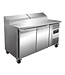 Chef Line Saladette Chef Line | 2 Deuren | 136cm breed | 70cm diep | Boven 6x 1/3GN