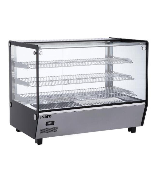 Warmhoudvitrine Sofia 160 | Recht glas | (H)68,6x(B)85,6x(D)56,8cm